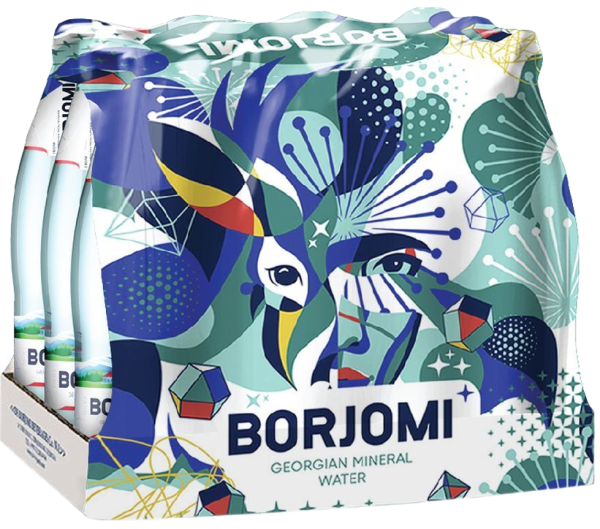 Вода Borjomi (Боржоми) 0.33 литра газированная (стекло)