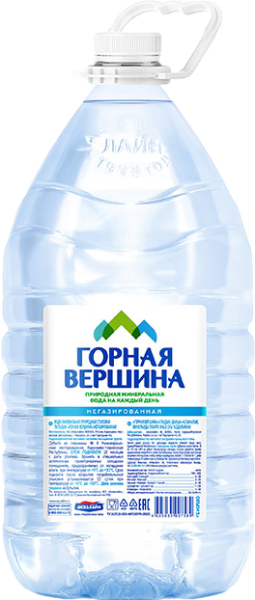Вода Горная вершина 5 литров Вода Горная вершина 5 литров